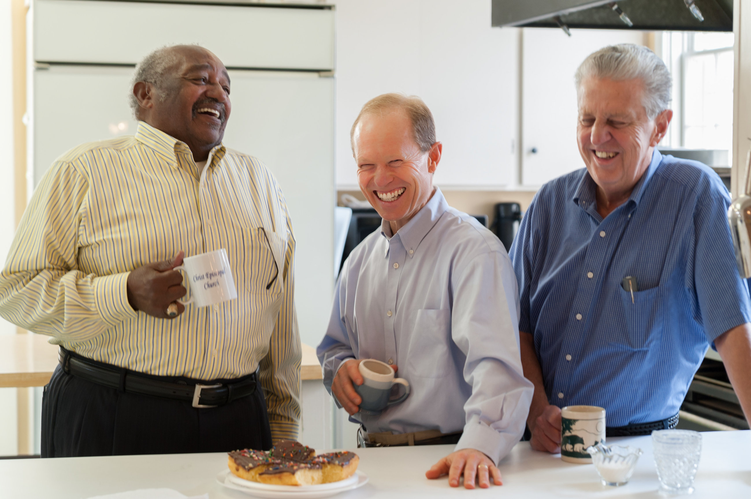 Scott Gardner with community group.